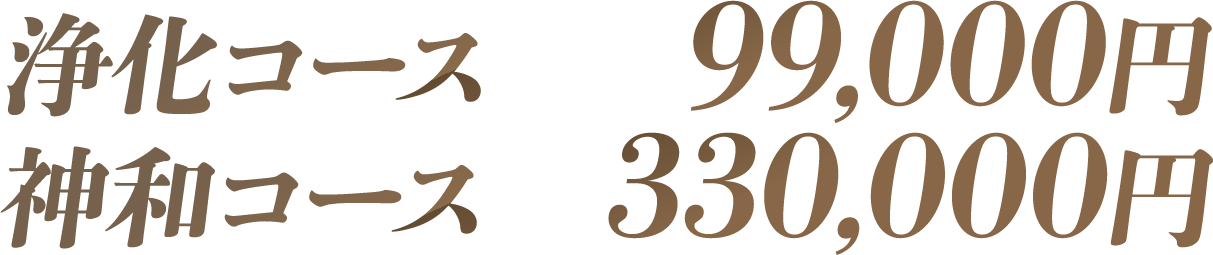浄化コース　神和コース
